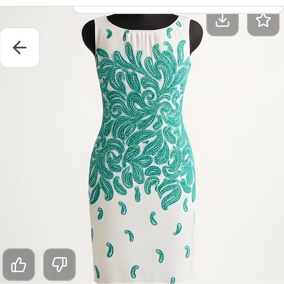 Nine West Dresses & Skirts - NINE WEST Elegant Green Paisley Dress